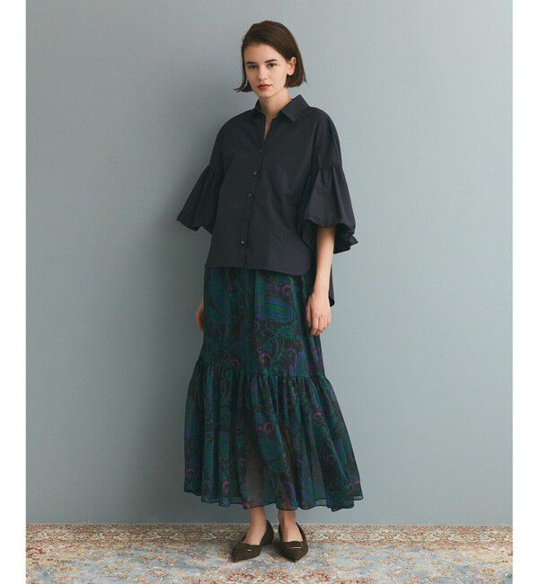 Grace Class「ラメストライププリントスカート」|スカート|