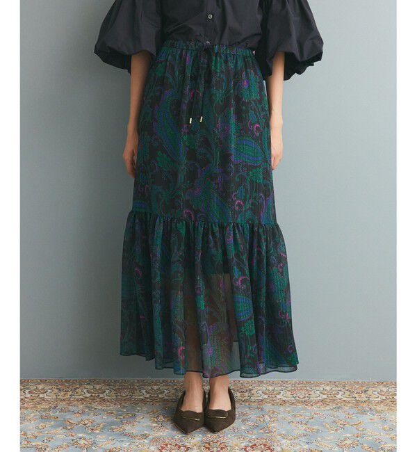 Grace Class「ラメストライププリントスカート」|スカート|