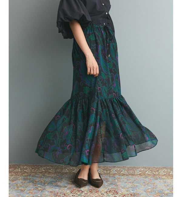 Grace Class「ラメストライププリントスカート」|スカート|