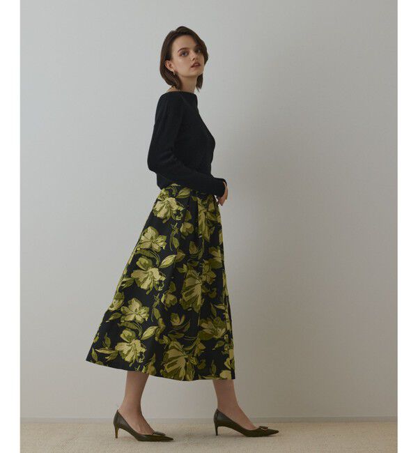 Diagram「ラメフラワージャガードスカート」|スカート|