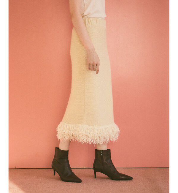 Grace Class「ラメフェザーフリンジスカート」|スカート|
