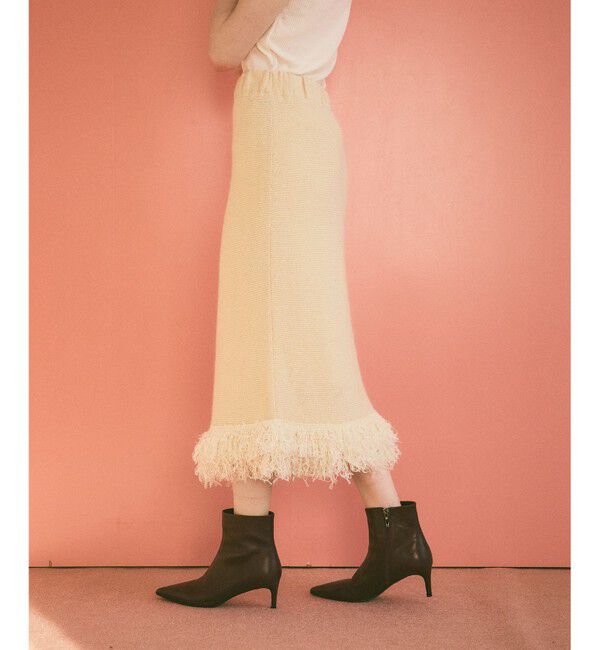 Grace Class「ラメフェザーフリンジスカート」|スカート|