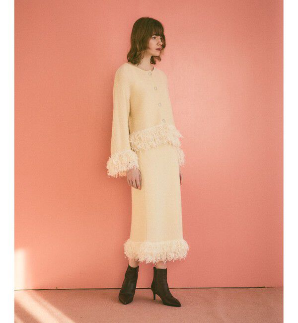 Grace Class「ラメフェザーフリンジスカート」|スカート|