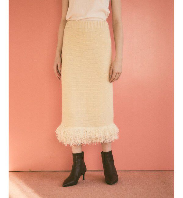 Grace Class「ラメフェザーフリンジスカート」|スカート|