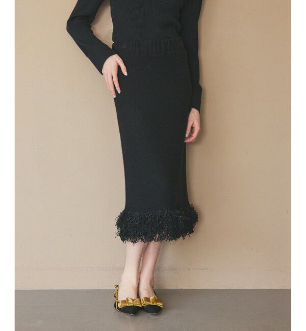 Grace Class「ラメフェザーフリンジスカート」|スカート|