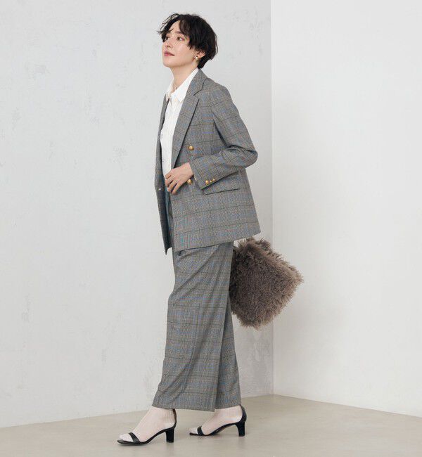 NOLLEY'S「《セットアップ対応》ストレッチツイルワイドパンツ」|その他|