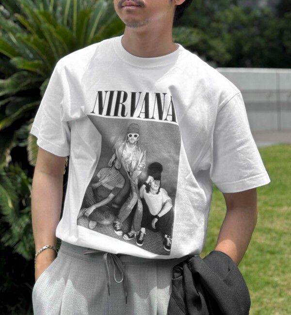 NOLLEY'S goodman「【GOOD ROCK SPEED】別注 NIRVANA / ニルヴァーナ プリントTシャツ 25SS」|Tシャツ・カットソー|ホワイト系3