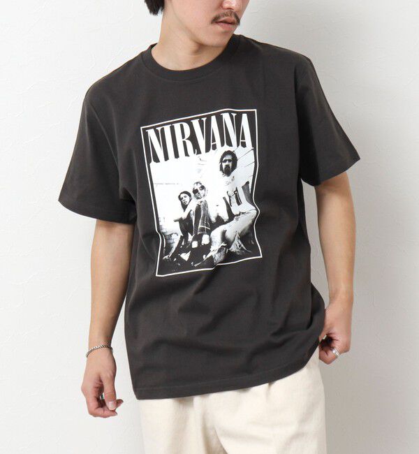 NOLLEY'S goodman「【GOOD ROCK SPEED】別注 NIRVANA / ニルヴァーナ プリントTシャツ 25SS」|Tシャツ・カットソー|ブラック
