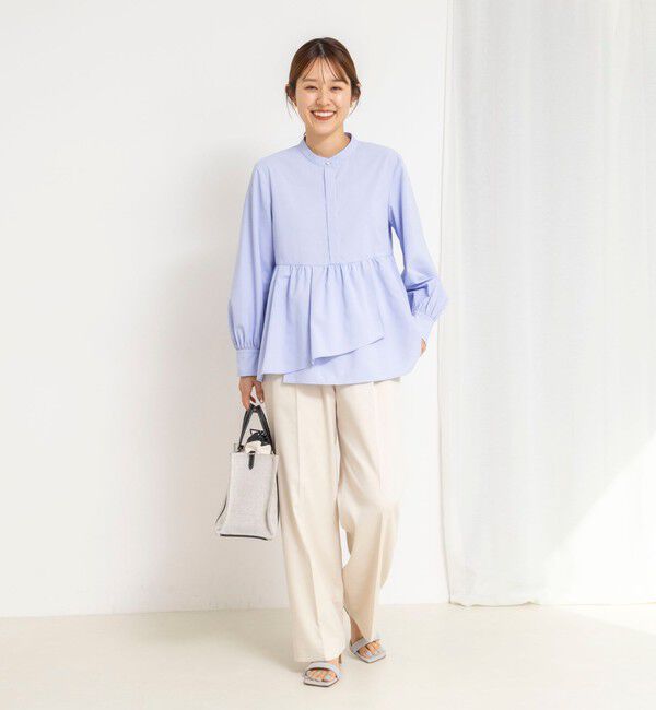 NOLLEY'S「《セットアップ対応》ウォッシャブルジョーゼットタックパンツ」|その他|