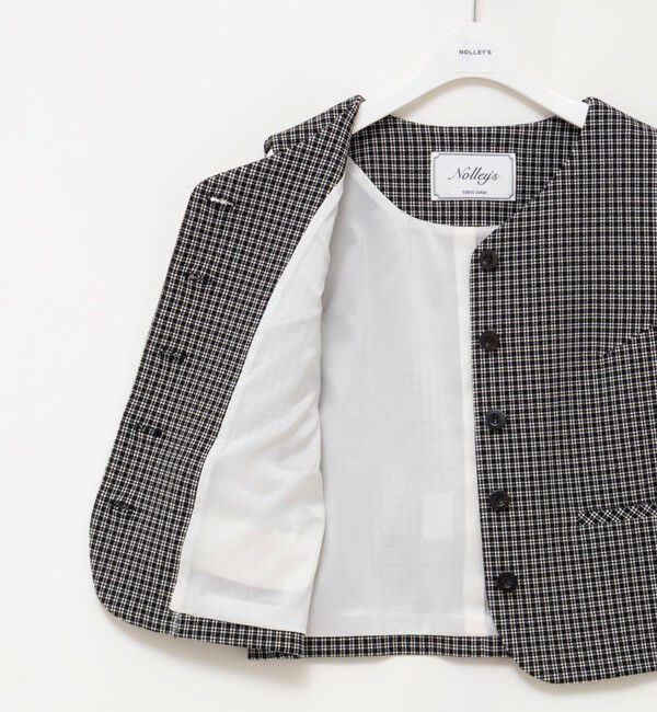 NOLLEY'S「《セットアップ対応》ウォッシャブルビーチェックベスト」|ベスト・ジレ|