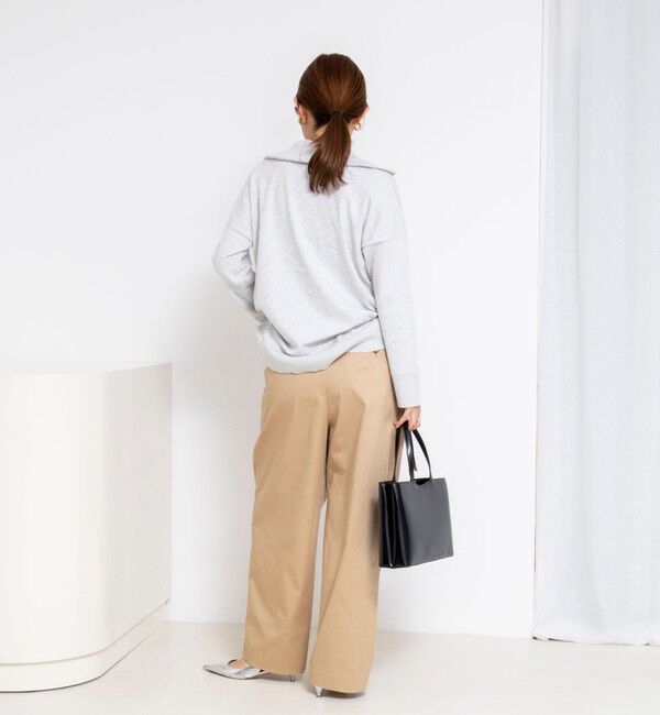 Rie Miller「《手洗い可能》ハーフZIPプルオーバー」|ニット・セーター|