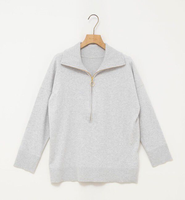 Rie Miller「《手洗い可能》ハーフZIPプルオーバー」|ニット・セーター|