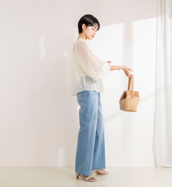 NOLLEY'S sophi「《セットアップ対応》ラメカットジャガードオフショルブラウス」|シャツ・ブラウス|