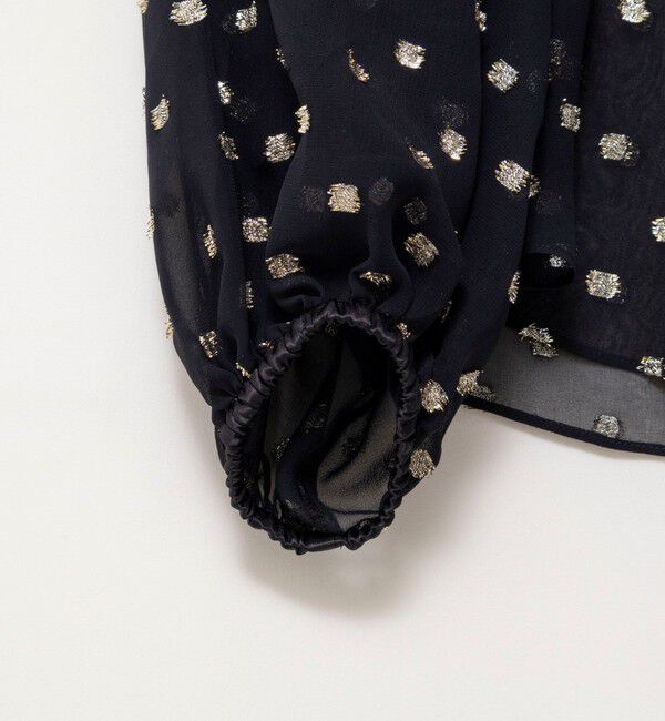 NOLLEY'S sophi「《セットアップ対応》ラメカットジャガードオフショルブラウス」|シャツ・ブラウス|