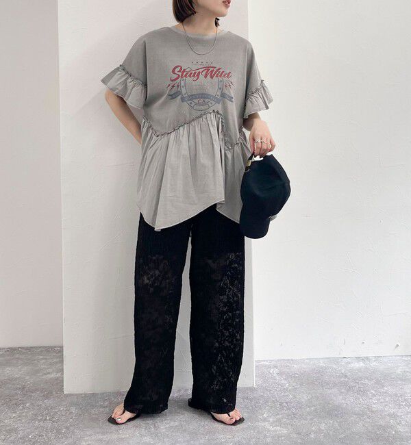 fredy emue「カットレースパンツ」|チノ|