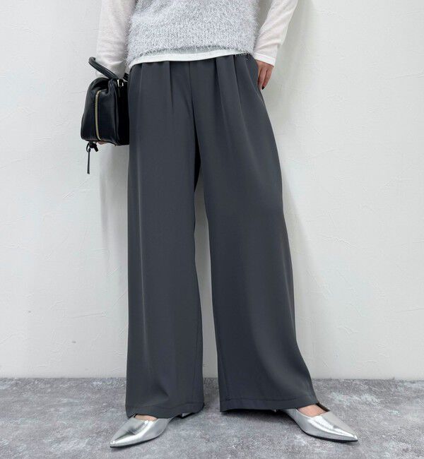 fredy emue「【累計販売数4万本突破！】とろみツイルストレートイージーパンツ」|チノ|