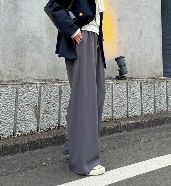 fredy emue「【累計販売数4万本突破！】とろみツイルストレートイージーパンツ」|チノ|