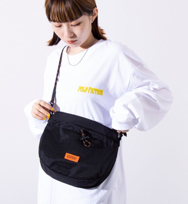 GLOSTER「【UNIVERSAL OVERALL】フロントメッシュ ザイルショルダーバッグ」|ショルダー・メッセンジャー|