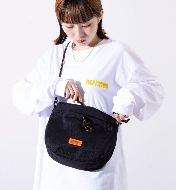 GLOSTER「【UNIVERSAL OVERALL】フロントメッシュ ザイルショルダーバッグ」|ショルダー・メッセンジャー|