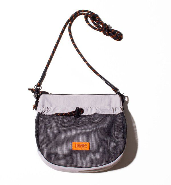 GLOSTER「【UNIVERSAL OVERALL】フロントメッシュ ザイルショルダーバッグ」|ショルダー・メッセンジャー|ライトグレー