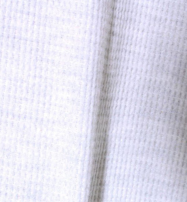 GLOSTER「【レイヤードに最適】起毛ワッフル 裾ドロストジップパーカー」|パーカー|