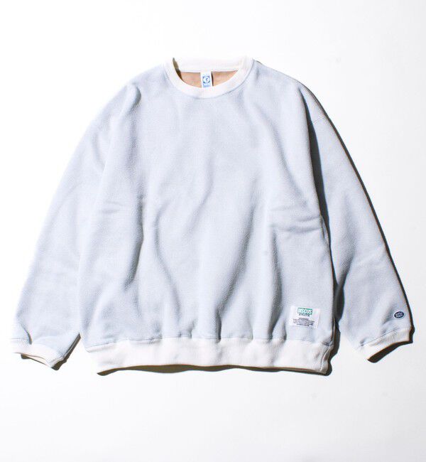 GLOSTER「【DISCUS】UNISEX インレイ裏シャギーボンディング配色 クループルオーバー」|スウェット・ジャージ|