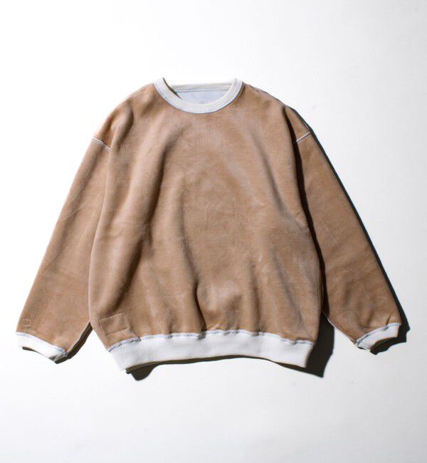 GLOSTER「【DISCUS】UNISEX インレイ裏シャギーボンディング配色 クループルオーバー」|スウェット・ジャージ|