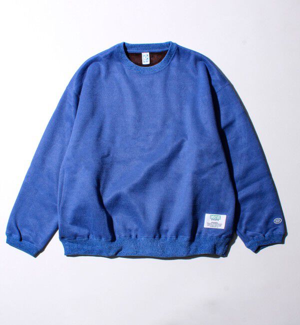 GLOSTER「【DISCUS】UNISEX インレイ裏シャギーボンディング配色 クループルオーバー」|スウェット・ジャージ|