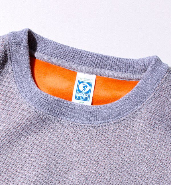 GLOSTER「【DISCUS】UNISEX インレイ裏シャギーボンディング配色 クループルオーバー」|スウェット・ジャージ|