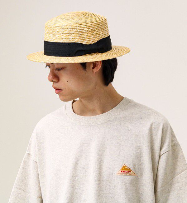 GLOSTER「【夏の定番クラシック】STRAW BOATHER HAT カンカン帽」|ハット|