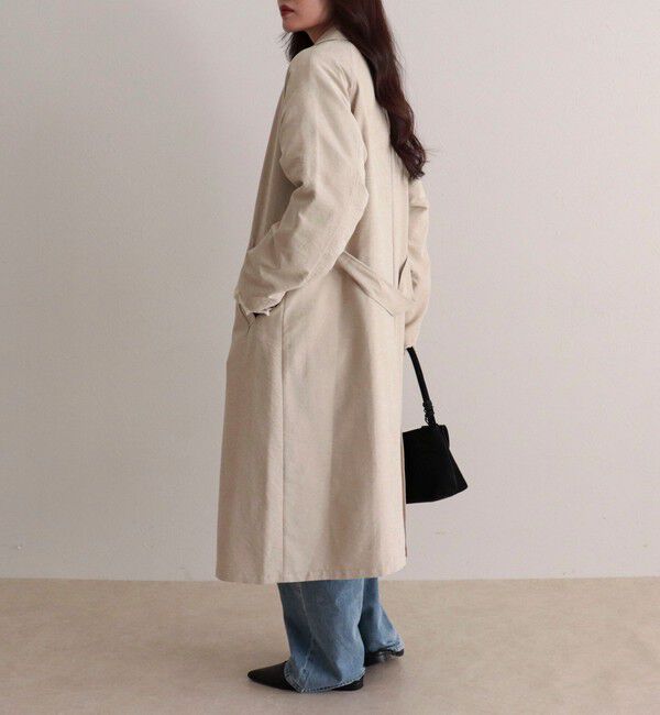 fredy emue「スウェードライクピーチコート」|トレンチコート|