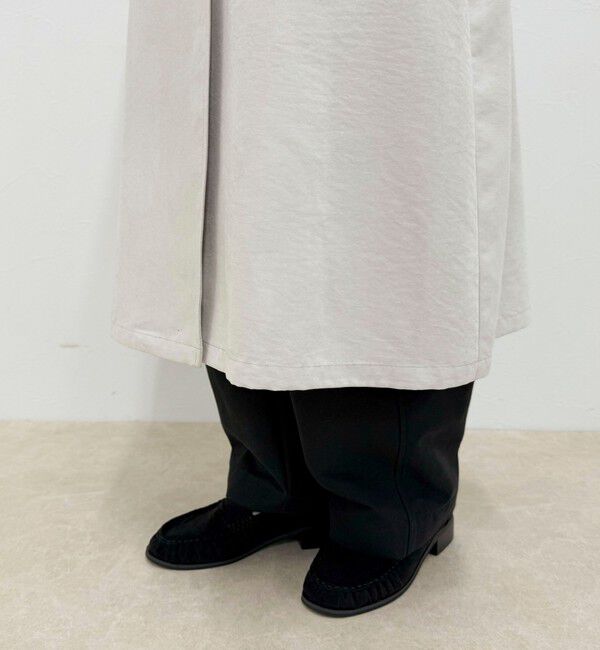 fredy emue「スウェードライクピーチコート」|トレンチコート|