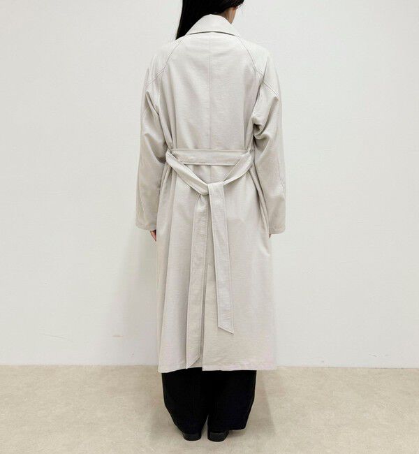 fredy emue「スウェードライクピーチコート」|トレンチコート|