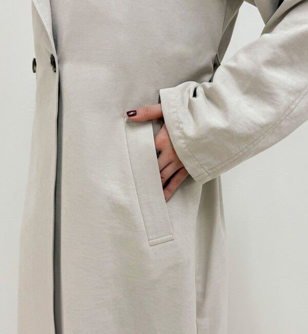 fredy emue「スウェードライクピーチコート」|トレンチコート|