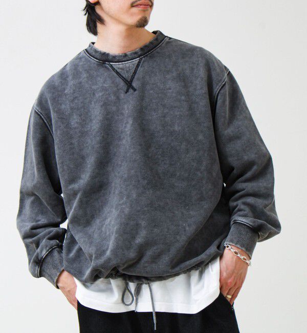 GLOSTER「カラフルスノーパウダー 裏毛プルオーバースウェット」|スウェット・ジャージ|