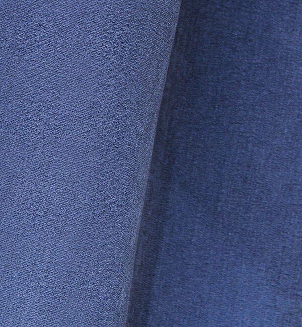 GLOSTER「【きれい見えラク素材】crunchyバンドカラーシャツ」|シャツ・ブラウス|