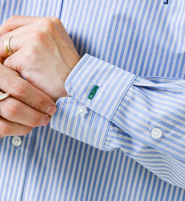 GLOSTER「【BOY ASTLAD刺繍】ボタンダウンシャツ ストライプ/チェック」|シャツ・ブラウス|