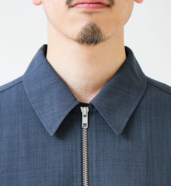 GLOSTER「【きれい見え快適素材】ドライポリ Classy Zipシャツ」|シャツ・ブラウス|