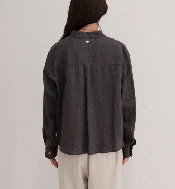 fredy emue「LINEN100 クロップドシャツ」|シャツ・ブラウス|