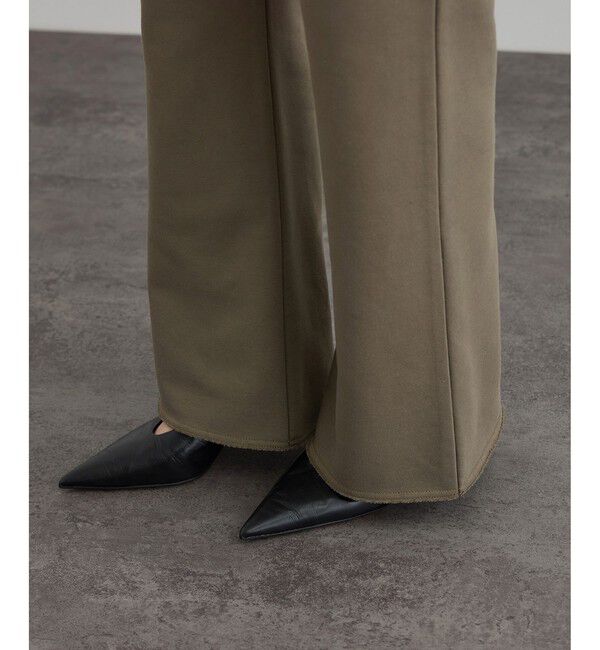 SALON adam et rope'「【WEB限定】セミフレアスウェットパンツ」|チノ|