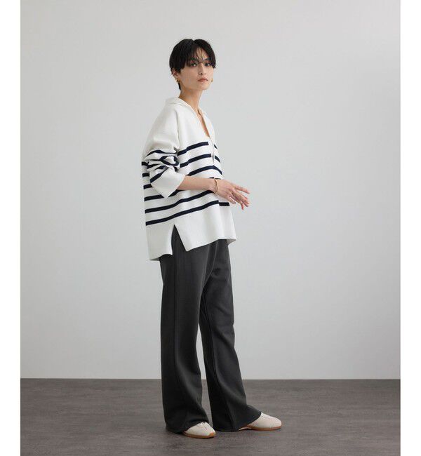 SALON adam et rope'「【WEB限定】セミフレアスウェットパンツ」|チノ|