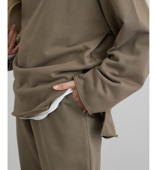 SALON adam et rope'「【WEB限定】セミフレアスウェットパンツ」|チノ|