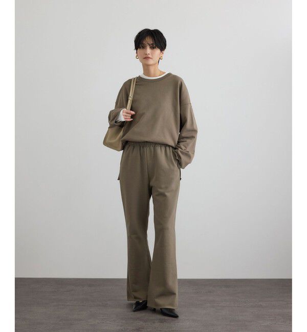 SALON adam et rope'「【WEB限定】セミフレアスウェットパンツ」|チノ|
