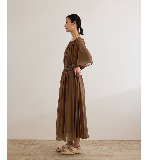 ROPE「【洗える】ブライトネスヤーン サイドプリーツスカート」|スカート|