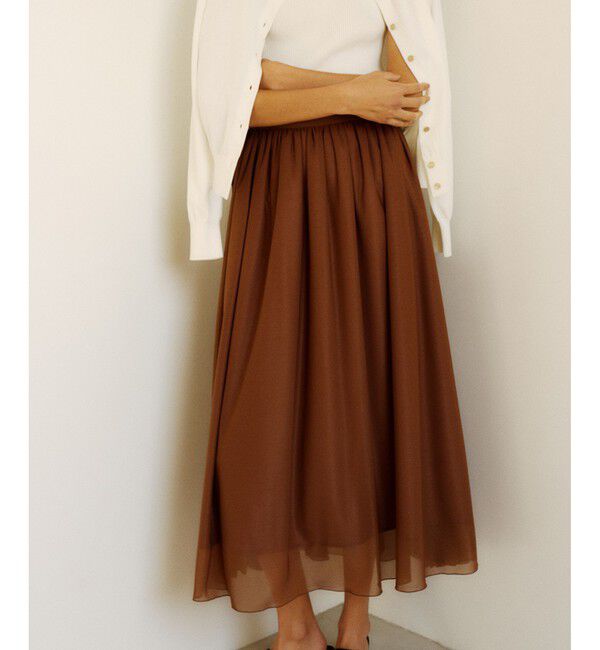 ROPE「【洗える】ブライトネスヤーン サイドプリーツスカート」|スカート|