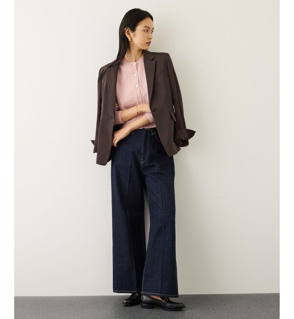 ROPE「ウエストシェイプ ベルテッドシングルジャケット/セットアップ対応」|テーラードジャケット|
