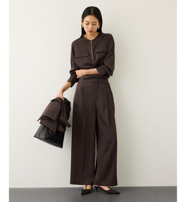 ROPE「ウエストシェイプ ベルテッドシングルジャケット/セットアップ対応」|テーラードジャケット|