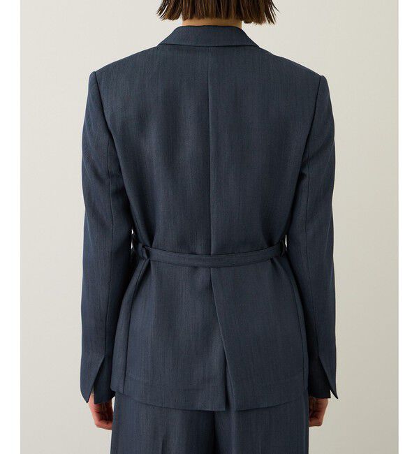 ROPE「ウエストシェイプ ベルテッドシングルジャケット/セットアップ対応」|テーラードジャケット|