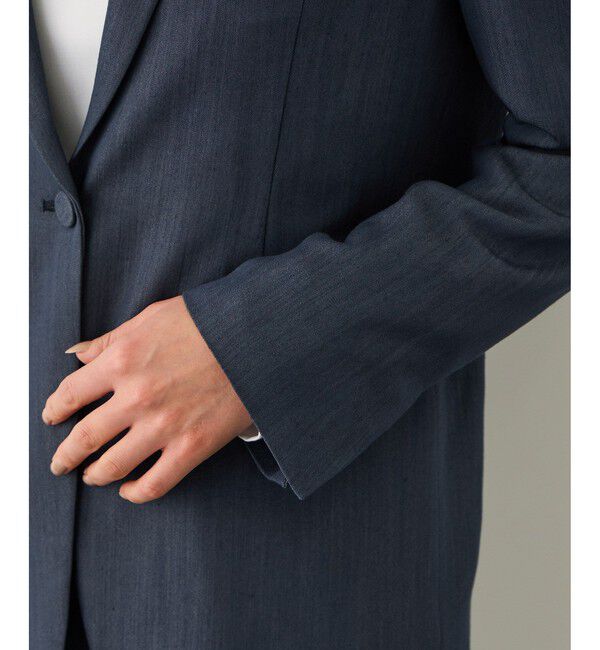 ROPE「ウエストシェイプ ベルテッドシングルジャケット/セットアップ対応」|テーラードジャケット|