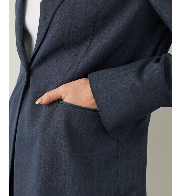 ROPE「ウエストシェイプ ベルテッドシングルジャケット/セットアップ対応」|テーラードジャケット|